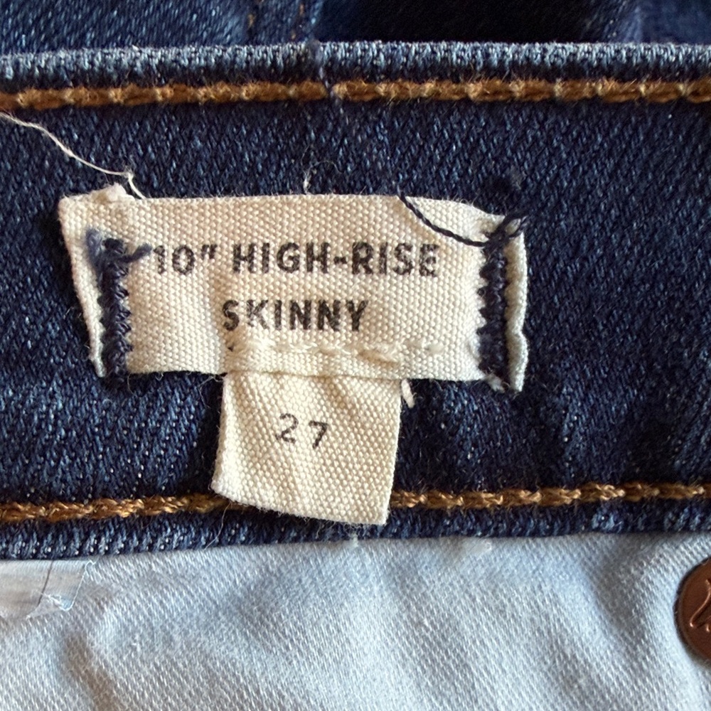Madewell Dark Blue Skinny Jeans - Picture 4 of 5